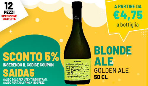 Birra Blonde Ale Golden Ale 50cl