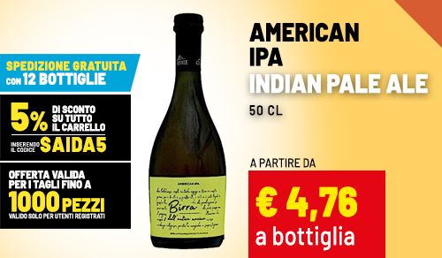 Birra American Ipa Indian Pale Ale 50cl
