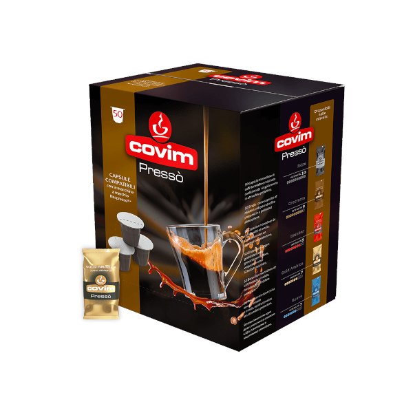 600 Capsules mixture Gold Arabica Covim compatible with Nespresso machines