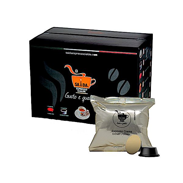 Capsule caffè SA.I.DA. miscela Espresso Crema Compatibili con Lavazza Firma  e Vitha group