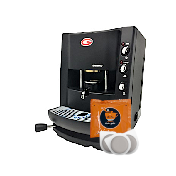 Macchina da caffè Grimac Terry nera + 200 cialde in omaggio |  Saidagustoespresso.com