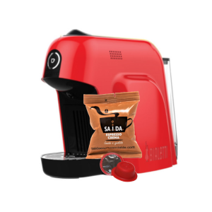 Macchina da caffè Bialetti Smart+100 capsule SAIDA Espresso Crema in vari colori