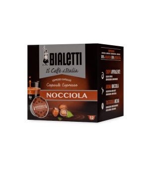 12 Capsule Bialetti Miscela caffe aromatizzato alla nocciola