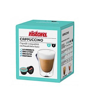 N 10 capsule cappuccino senza Lattosio compatibili Nescafe Dolce gusto Ristora